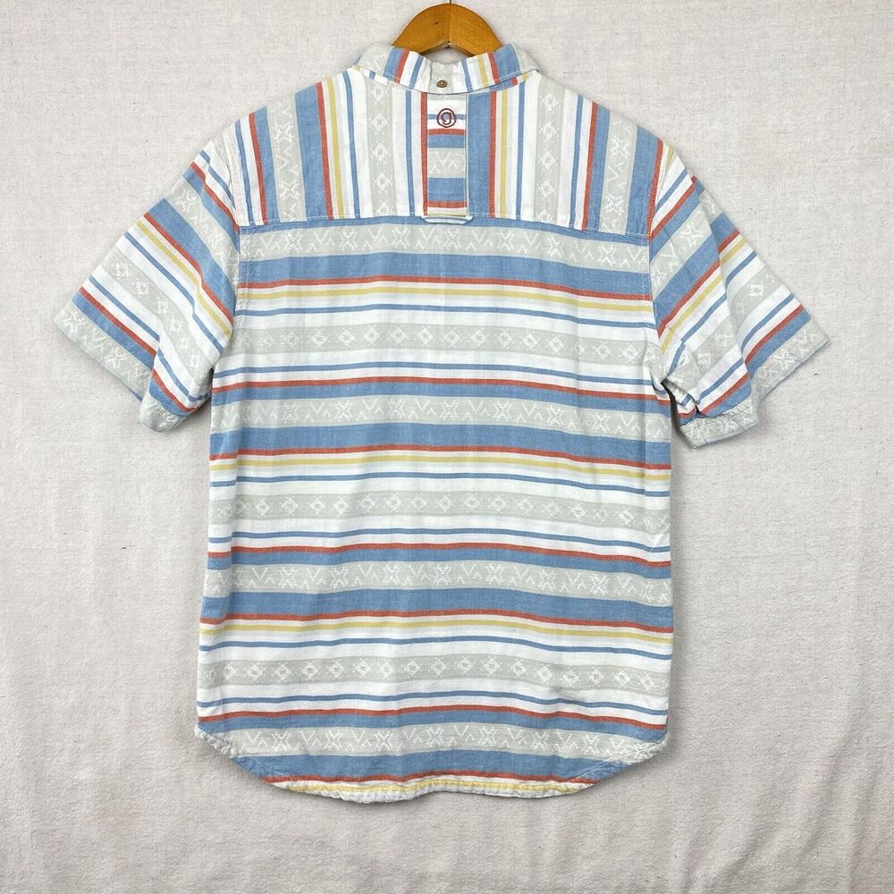 Gramicci Button Down Vintage Cotton Mens Medium Live Free Retro Aztec Patterned - Picture 2 of 7